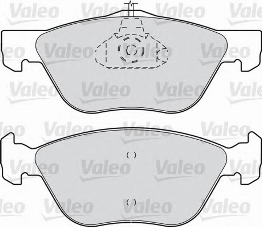 Valeo 540889 - Тормозные колодки, дисковые, комплект autodnr.net