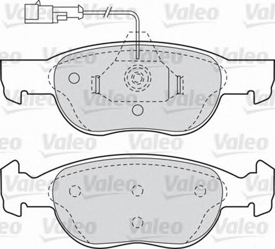 Valeo 540936 - Тормозные колодки, дисковые, комплект avtokuzovplus.com.ua