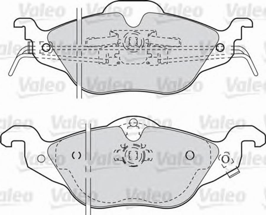 Valeo 540941 - Тормозные колодки, дисковые, комплект avtokuzovplus.com.ua