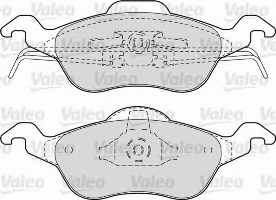 Valeo 540944 - Тормозные колодки, дисковые, комплект avtokuzovplus.com.ua