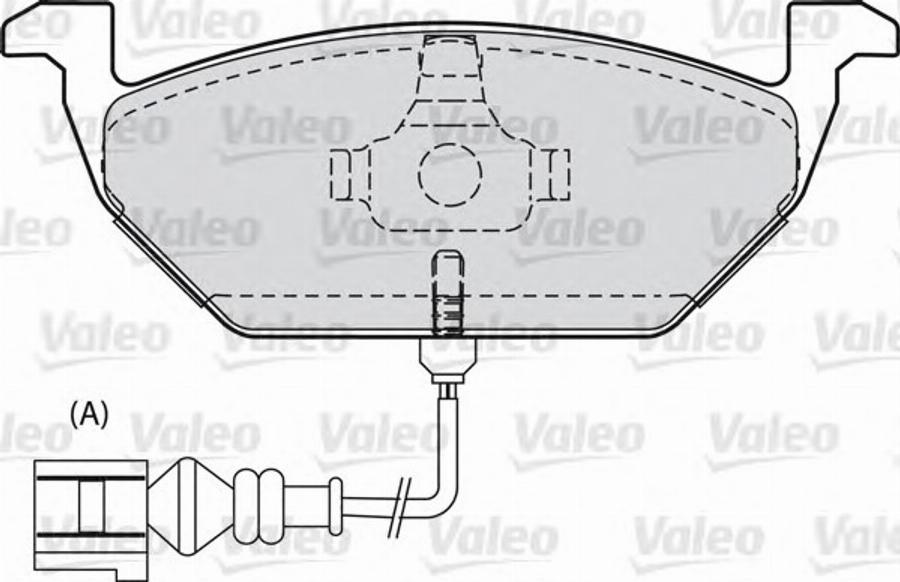 Valeo 540974 - Гальмівні колодки, дискові гальма autocars.com.ua