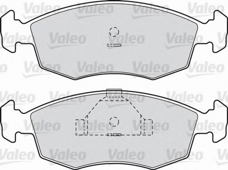 Valeo 540976 - Тормозные колодки, дисковые, комплект autodnr.net