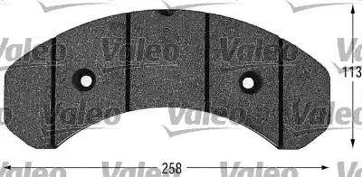 Valeo 541602 - Тормозные колодки, дисковые, комплект avtokuzovplus.com.ua