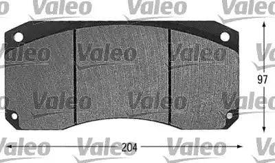 Valeo 541605 - Тормозные колодки, дисковые, комплект autodnr.net