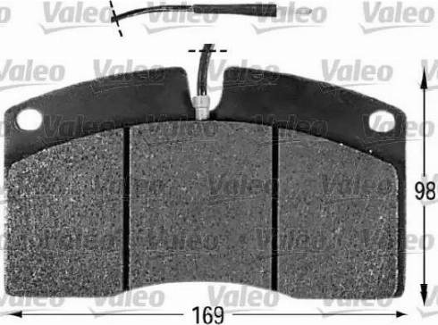 Valeo 541607 - Тормозные колодки, дисковые, комплект autodnr.net