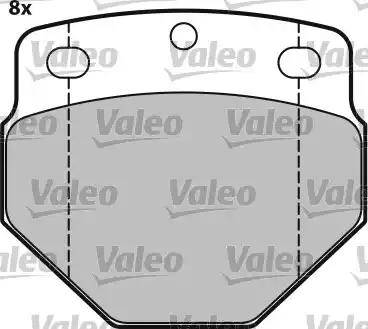 Valeo 541609 - Тормозные колодки, дисковые, комплект autodnr.net