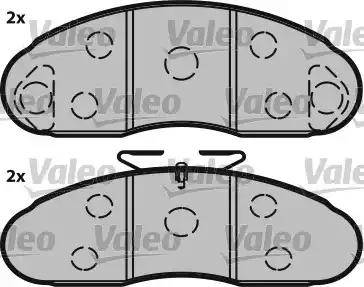 Valeo 541611 - Тормозные колодки, дисковые, комплект avtokuzovplus.com.ua