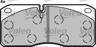 Valeo 541612 - Тормозные колодки, дисковые, комплект autodnr.net
