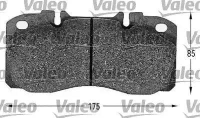 Valeo 541622 - Тормозные колодки, дисковые, комплект autodnr.net