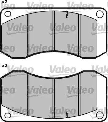 Valeo 541647 - Тормозные колодки, дисковые, комплект avtokuzovplus.com.ua