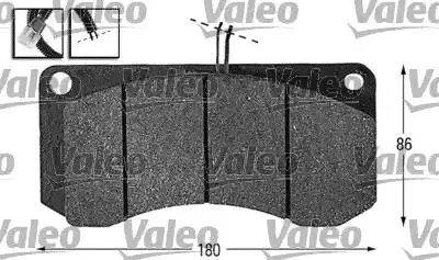 Valeo 541647 - Тормозные колодки, дисковые, комплект autodnr.net