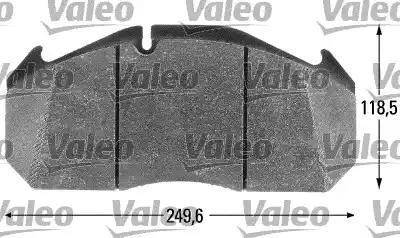 Valeo 541650 - Тормозные колодки, дисковые, комплект autodnr.net