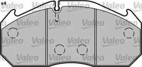 Valeo 541642 - Гальмівні колодки, дискові гальма autocars.com.ua