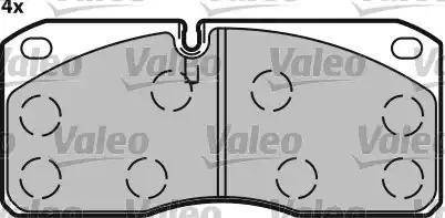 Valeo 541620 - Тормозные колодки, дисковые, комплект autodnr.net