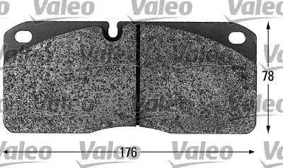 Valeo 541656 - Тормозные колодки, дисковые, комплект autodnr.net