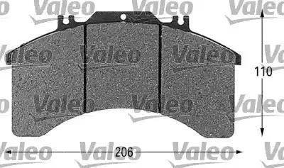 Valeo 541616 - Тормозные колодки, дисковые, комплект autodnr.net