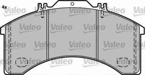 Valeo 541617 - Гальмівні колодки, дискові гальма autocars.com.ua