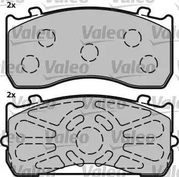 Valeo 541659 - Тормозные колодки, дисковые, комплект autodnr.net