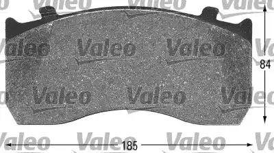 Valeo 541659 - Гальмівні колодки, дискові гальма autocars.com.ua