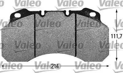 Valeo 541661 - Тормозные колодки, дисковые, комплект avtokuzovplus.com.ua