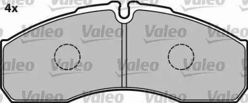 Valeo 541663 - Тормозные колодки, дисковые, комплект avtokuzovplus.com.ua