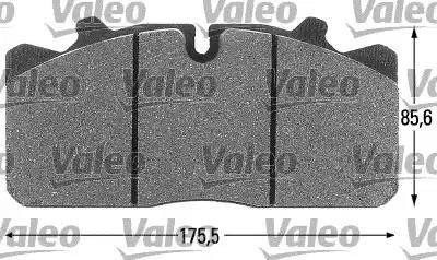 Valeo 541665 - Тормозные колодки, дисковые, комплект autodnr.net