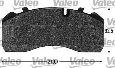 Valeo 541667 - Тормозные колодки, дисковые, комплект autodnr.net