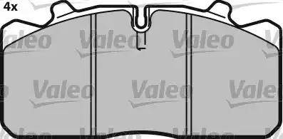 Valeo 541693 - Гальмівні колодки, дискові гальма autocars.com.ua