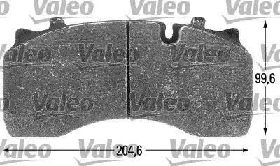 Valeo 541697 - Тормозные колодки, дисковые, комплект autodnr.net