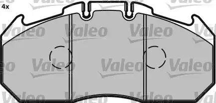 Valeo 541699 - Гальмівні колодки, дискові гальма autocars.com.ua