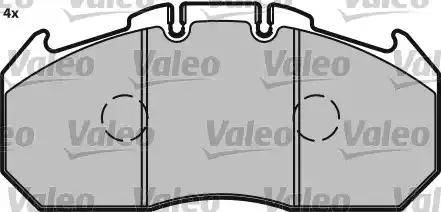 Valeo 541700 - Тормозные колодки, дисковые, комплект autodnr.net