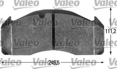 Valeo 541703 - Тормозные колодки, дисковые, комплект avtokuzovplus.com.ua