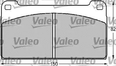 Valeo 541708 - Тормозные колодки, дисковые, комплект autodnr.net