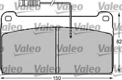 Valeo 541709 - Гальмівні колодки, дискові гальма autocars.com.ua