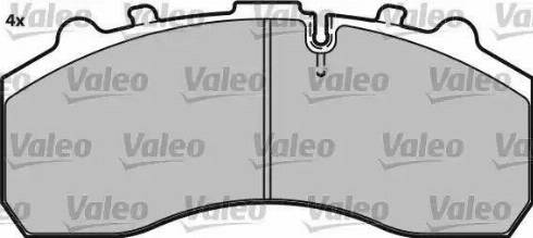 Valeo 541715 - Тормозные колодки, дисковые, комплект autodnr.net