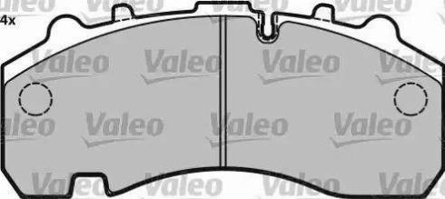 Valeo 541719 - Тормозные колодки, дисковые, комплект autodnr.net