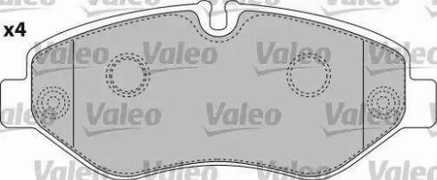 Valeo 541734 - Тормозные колодки, дисковые, комплект avtokuzovplus.com.ua