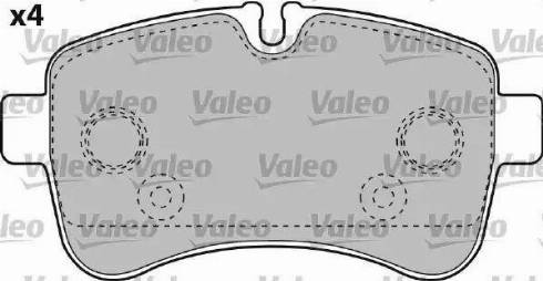 Valeo 541735 - Тормозные колодки, дисковые, комплект autodnr.net