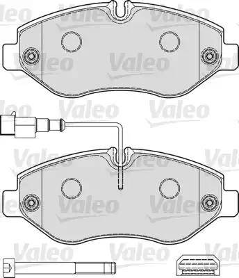 Valeo 541737 - Тормозные колодки, дисковые, комплект avtokuzovplus.com.ua