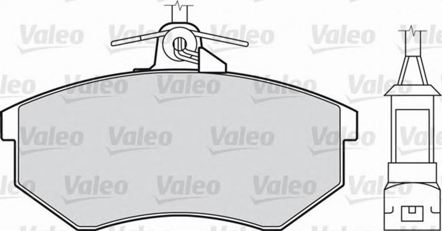 Valeo 551 005 - Тормозные колодки, дисковые, комплект autodnr.net