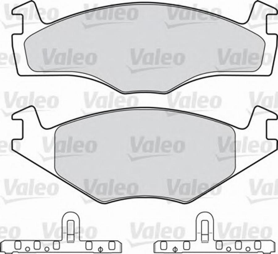 Valeo 551 025 - Гальмівні колодки, дискові гальма autocars.com.ua