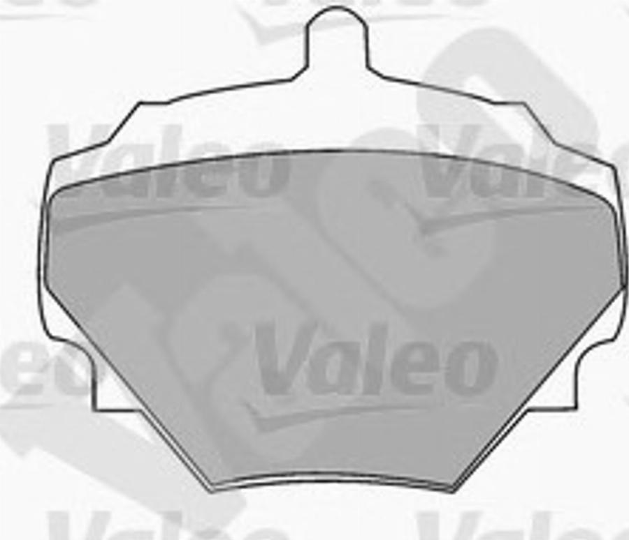 Valeo 551475 - Тормозные колодки, дисковые, комплект avtokuzovplus.com.ua