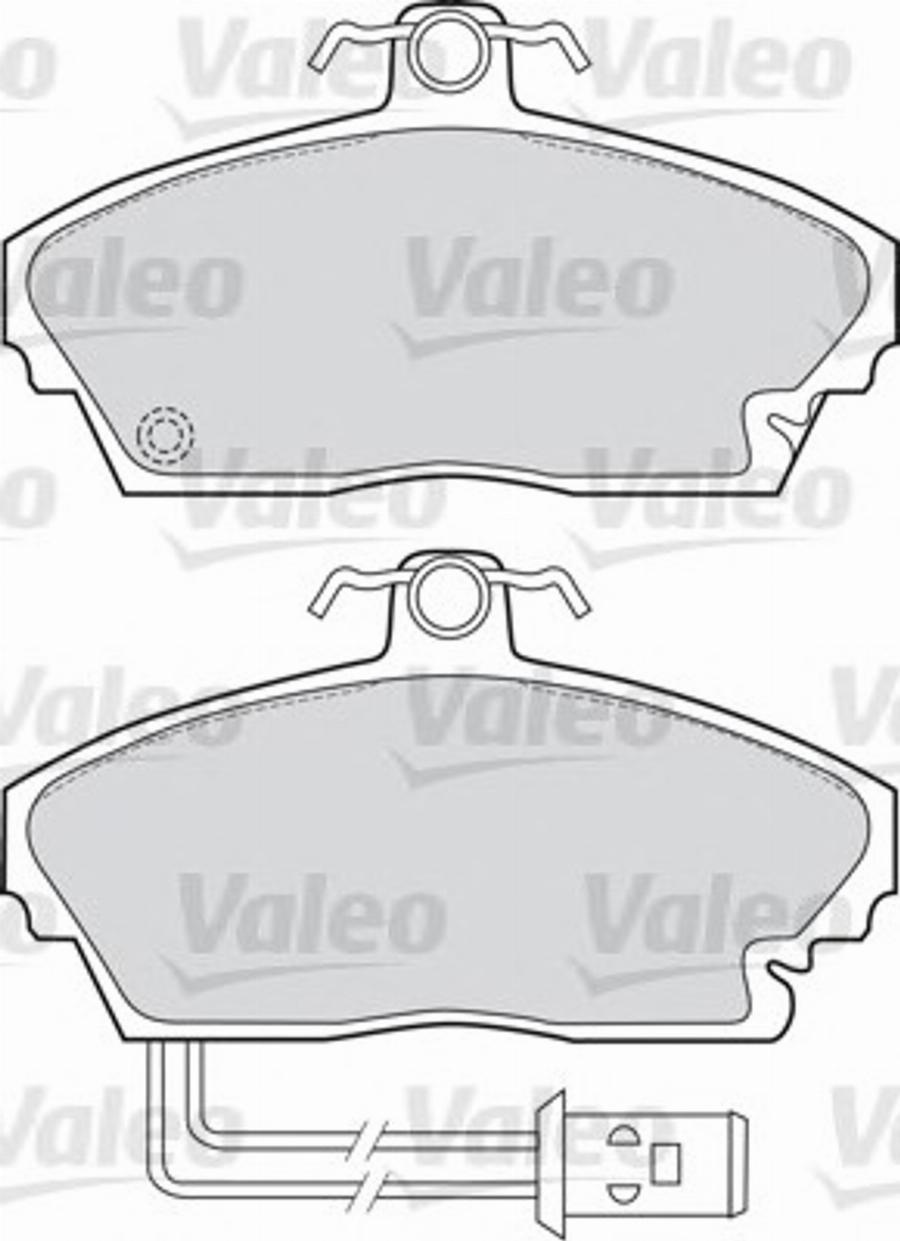 Valeo 551606 - Тормозные колодки, дисковые, комплект avtokuzovplus.com.ua