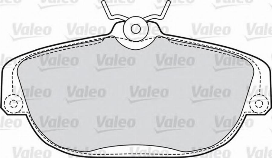 Valeo 551614 - Тормозные колодки, дисковые, комплект avtokuzovplus.com.ua