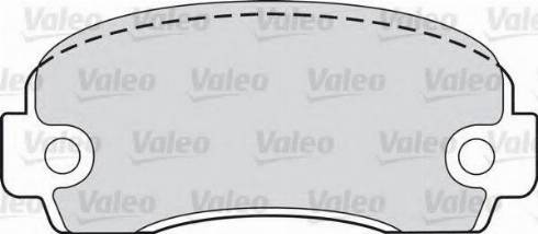 Valeo 551646 - Тормозные колодки, дисковые, комплект avtokuzovplus.com.ua