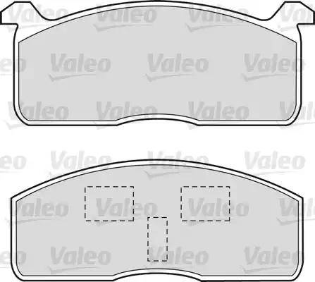 Valeo 551650 - Тормозные колодки, дисковые, комплект autodnr.net