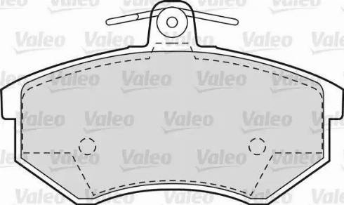 Valeo 551658 - Гальмівні колодки, дискові гальма autocars.com.ua