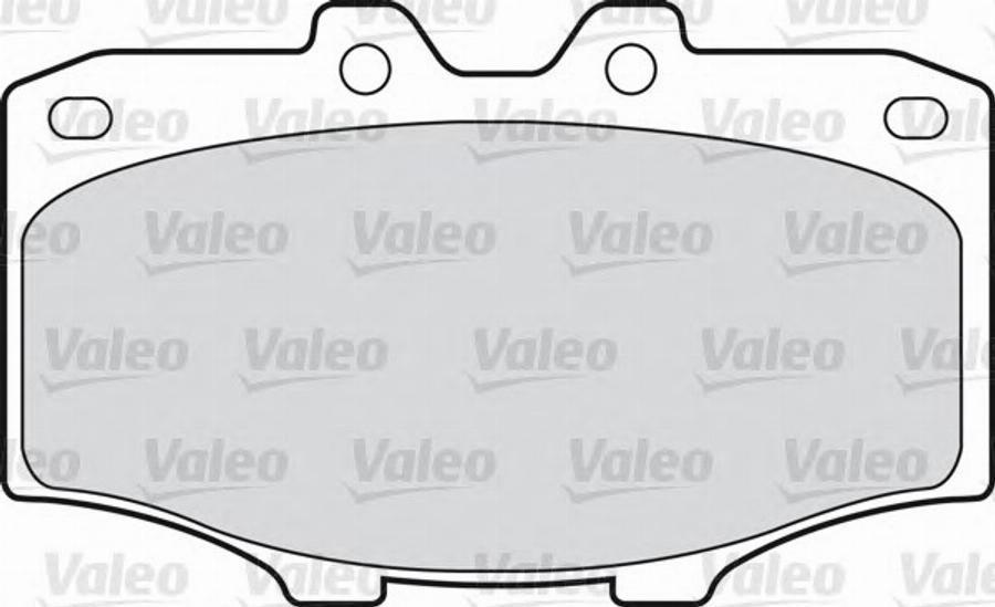 Valeo 551662 - Тормозные колодки, дисковые, комплект avtokuzovplus.com.ua