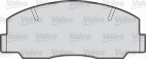 Valeo 551688 - Гальмівні колодки, дискові гальма autocars.com.ua