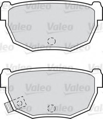 Valeo 551702 - Тормозные колодки, дисковые, комплект autodnr.net